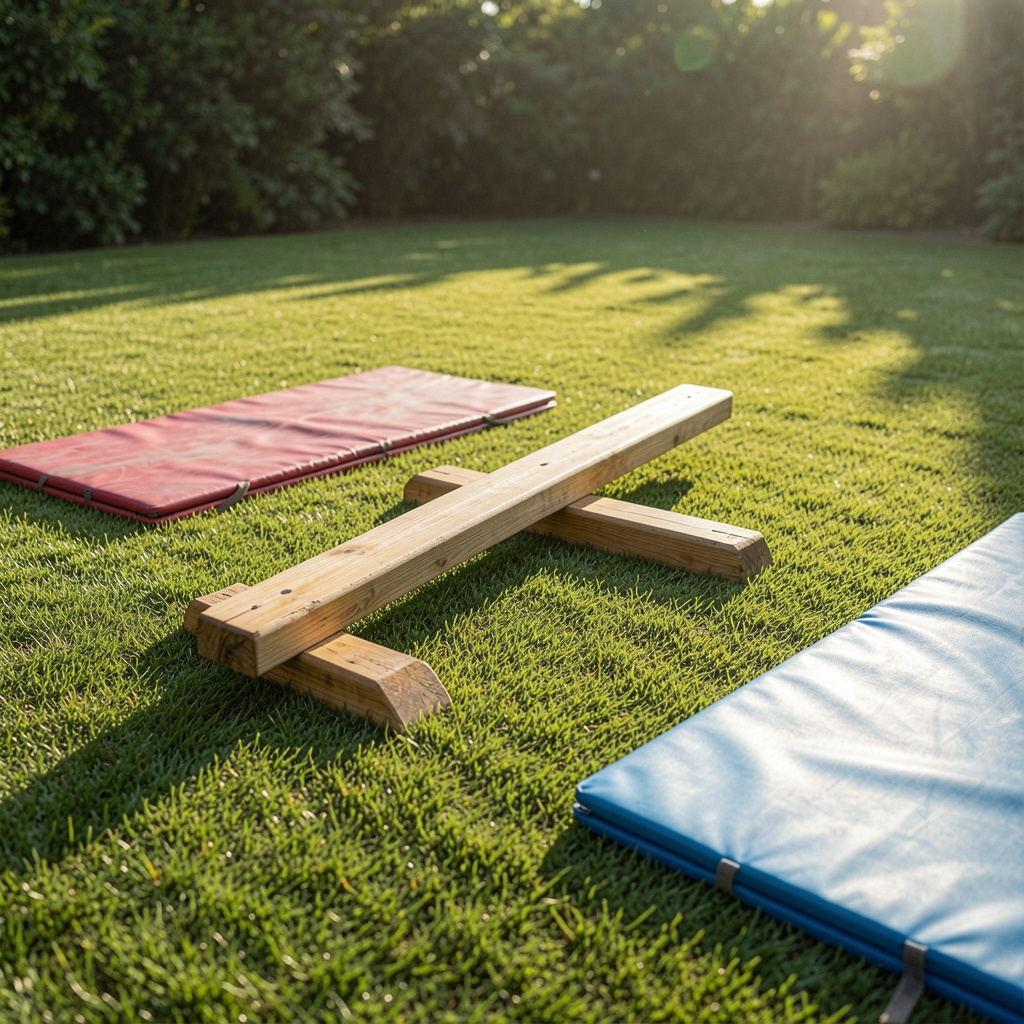 Safe outdoor balance practice environment